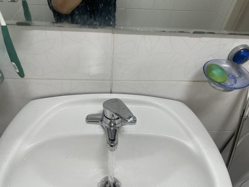 세면대 수전 교체 사진
